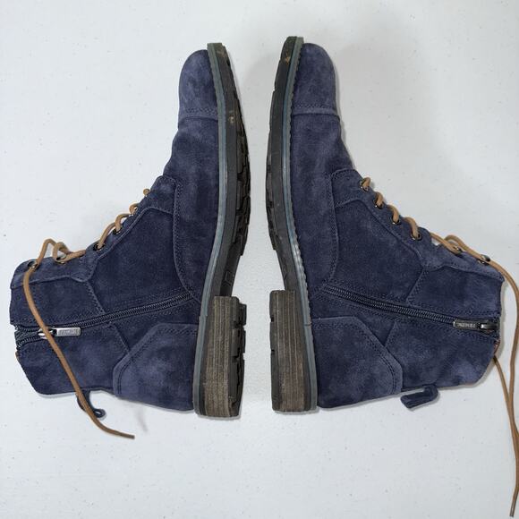 Pikolinos Men’s York Cap Toe Boots Blue Suede Leather Size 43 - Picture 5 of 8